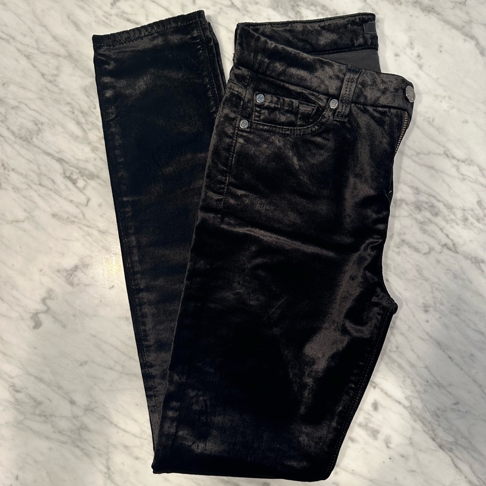 7 for all mankind brand new velvet skinny jeans size 25 us
